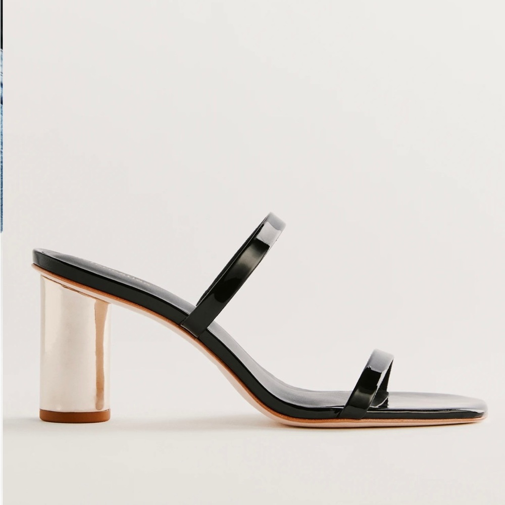 Reformation Black Heeled Sandal
